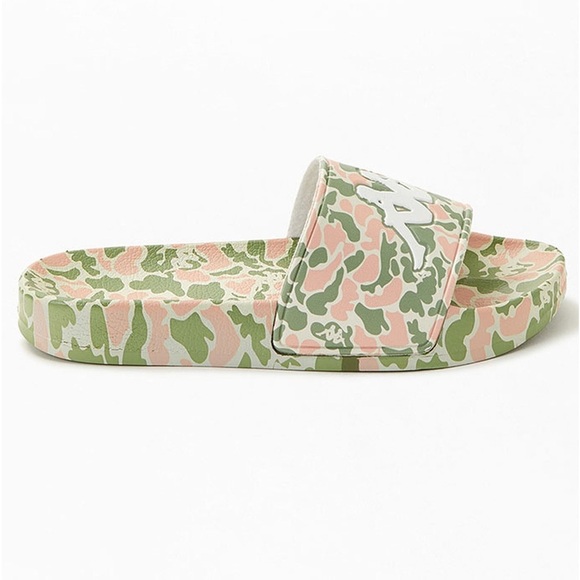 Kappa UNISEX Green/Pink Camouflage/Camo Authentic Archie Slide Sandals | NEW!💚 - Picture 1 of 11